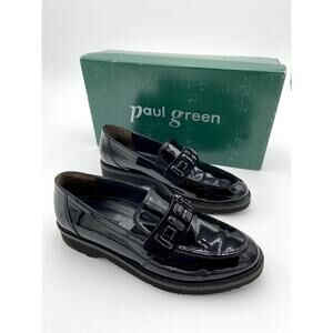 Paul Green Nina Jewel Black Patent Loafers size US 7.5